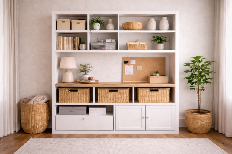 simple closed storage in minimalist home