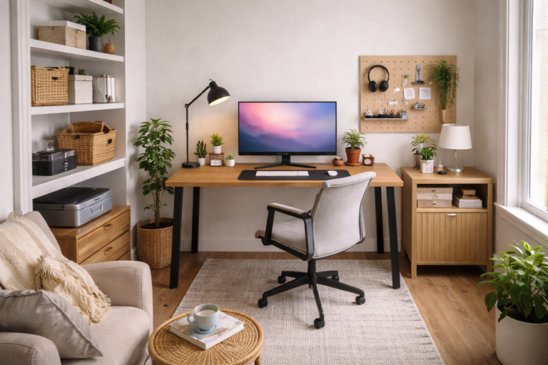 zoned home office layout